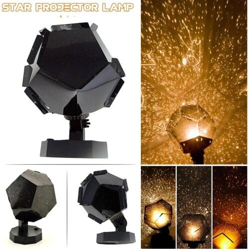 Projection Lamp Light Beam Starlight Four Seasons Starry Projection Lamp Battery Powered Night Sleeping Light Gift for Kids