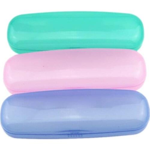Clear Sunglasses Case Hard Plastic Plain Glasses Holder Box Portable Storage Eyeglasses Case Pouch