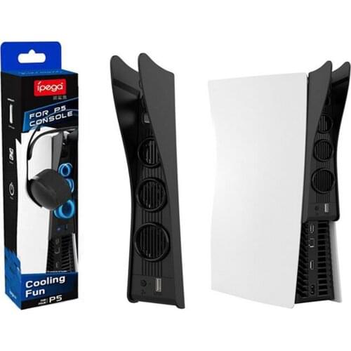 PS5 Cooling Fan for Playstation 5 Console USB Cooler With 3 Cooling Fans Cooler Game External Accessories Durable Earphone Stand