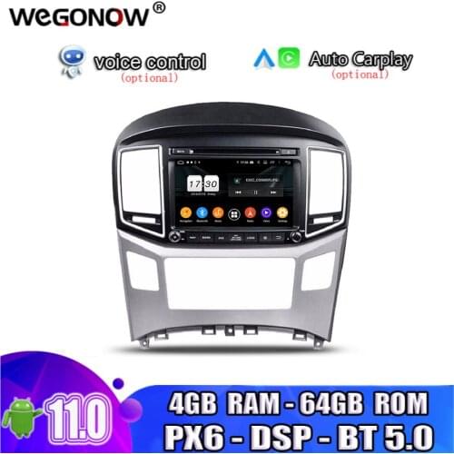 PX6 DSP TDA7851 1024*600 Android 10.0 For Hyundai H1 2016 Octa Core 64G ROM Car DVD Player GPS Map RDS Radio wifi Bluetooth