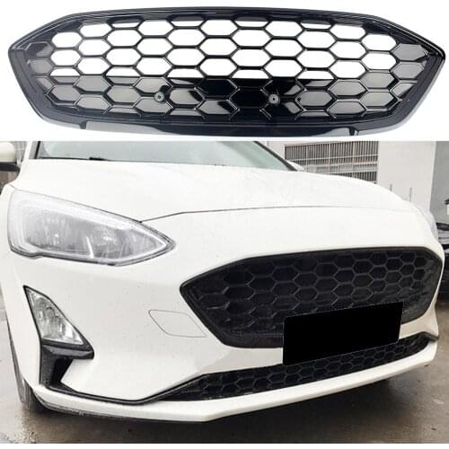 Front Grille Bumper Grill Honeycomb For Ford Focus 2019 European Version