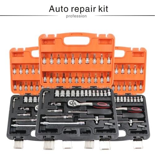 Car Repair Tool Set Mechanic Tools Box Hand Kit Socket Professional Wrench With Ratchet Auto Kits Herramientas Screwdrivers