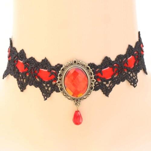 Sexy Necklace Rhinestone BDSM Bondage Lace Collar Bound Slave Restraints For Girl Women Cosplay Fetsih Erotic Wear Sex Toy
