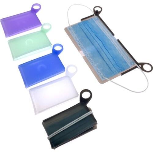 Foldable Masks Keeper Portable Cartoon Organizer Container Case Printing Foldable Mask Storage Clip