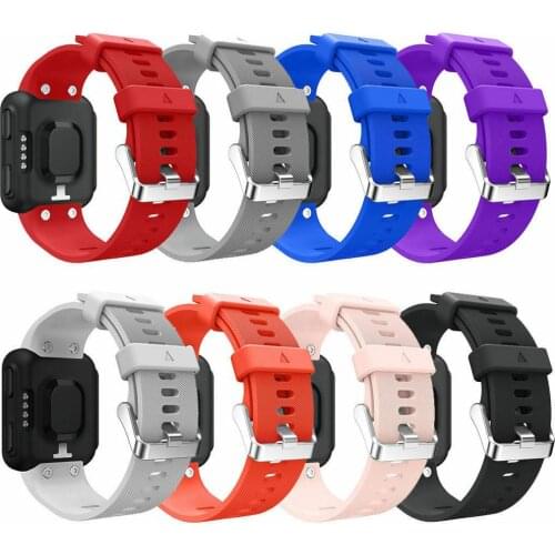Replacement Silicone Rubber Watch Band Strap with Screws and Screwdrivers for Garmin Forerunner 35 with tool