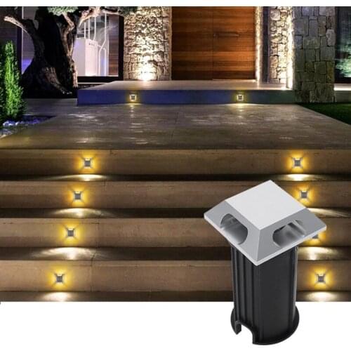 LED Garden light 1W 3W underground waterproof Ground led step lamps outdoor garden lighting exterior terrace floor led spotlight