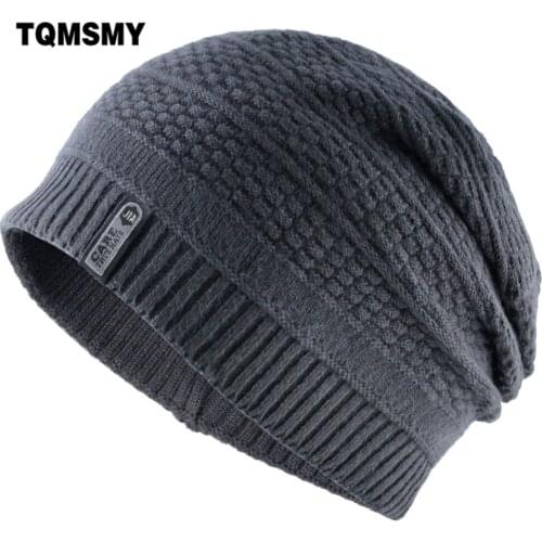 TQMSMY Winter Hat For Women Men Skullies Beanies Solid color Velvet Knitting Hat Label Womens Skullies Beanie Hats Men TMC142