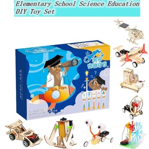 Wind Power Car DIY Electronic Kit Technology Science Toys Educational Kits for Children Experiment Creative Invention School Toy