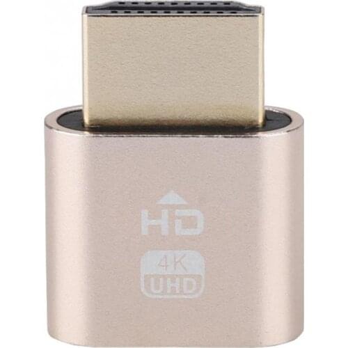 Virtual Display 4K HDMI-Compatible Dummy Plug EDID Display Cheat Graphics Card Emulator Adapter for Miner Mining