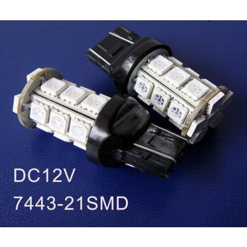 High quality 12v 7443 Car Parking Lights,W21/5W Led Stoplights,Auto 7443 led Brake lights T20 led bulb free shipping 2pcs/lot