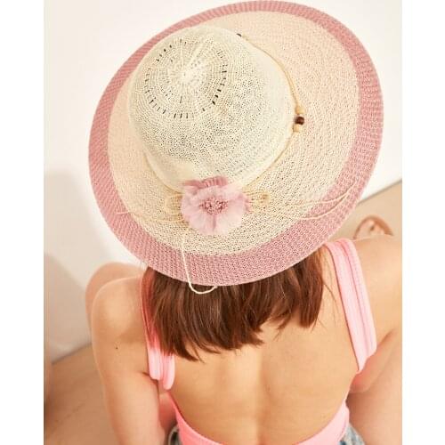C & City Womens Sun Straw Hat T1740-01