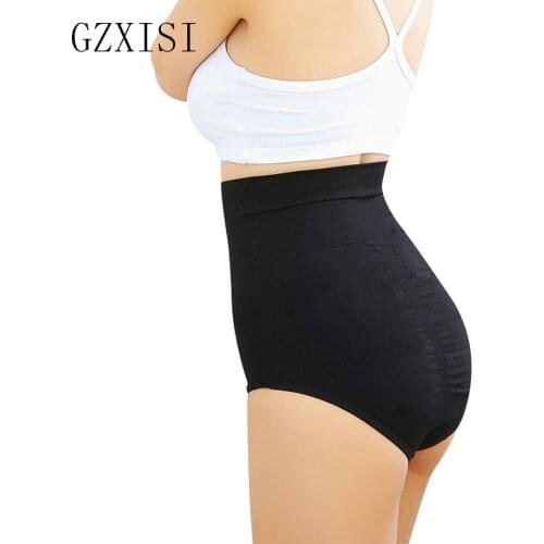 Ladys High Waist Body Shaper Briefs Underwear Tummy Control Panties Shapewear Plus Size From M To XL Size 2017 Fashion Black