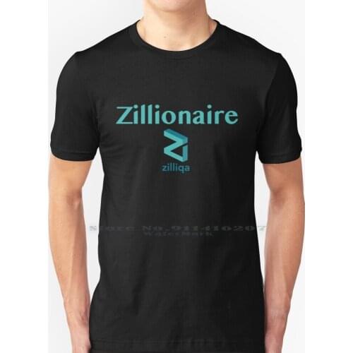 Zillionaire - Zilliqa - Cryptocurrency Crypto T Shirt Bitcoin Ripple Zil Btc Xrp T Shirt 100% Pure Cotton Blockchain Crypto Cryp