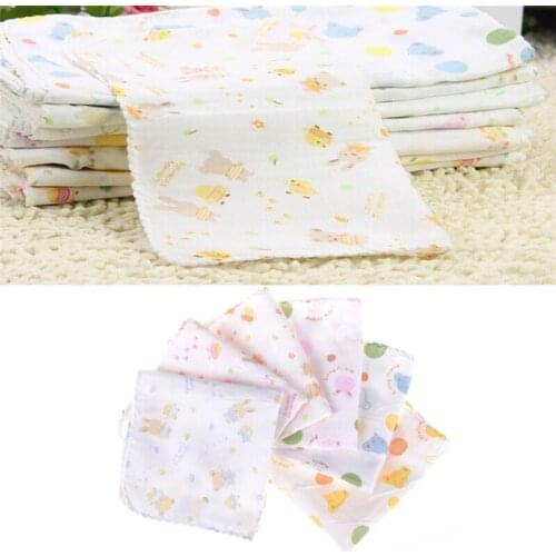 1PC Baby Cotton Soft Gauze Washcloth Bath Towel Bathing Feeding Wipe Cloth