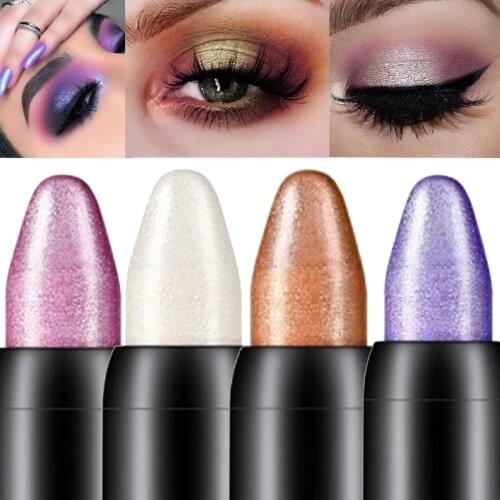 16 Colors Pearlescent Silkworm Highlighter Eyeshadow Pen Lasting Waterproof And Non-Smudge Shiny Cosmetics Eyeliner Makeup Tool