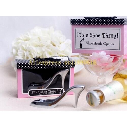 50pcs/lot Free Shipping Wholesale Wedding favor happily Ever slipper shoe bottle opener