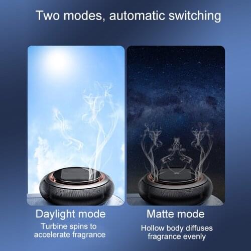 Home decoration accessories Car Perfume Diffuser Solar Rotating Pressure Reduction Air Freshener Car Diffuser Accessories TN88