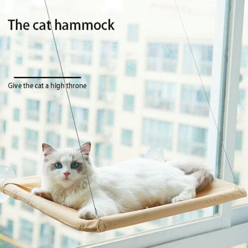 Cat Balcony Hammock Bearing 17.5kg Cat Sunny Seat Pet Fabric Cat Bed Cat Climbing Sleeping Mattress Single Layer Cat Supplies
