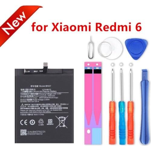 BN37 3000mAh for Xiaomi Redmi 6 Redmi6 Redmi 6A High Quality BN37 Replacement Phone Battery