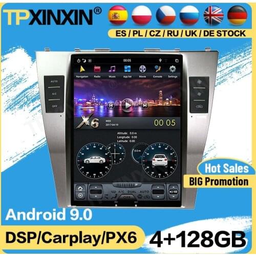 Carplay Tesla 128G Radio 2 Din Screen With Receiver Android For Toyota Camry 2007 2008 2009 2011 GPS Player Auto Audio Head Unit