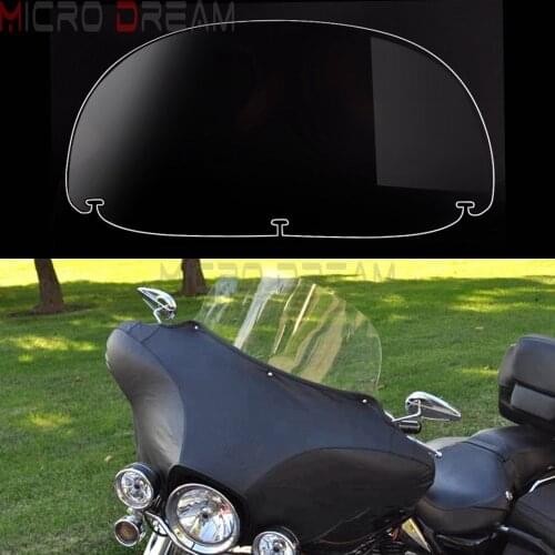 Custom Front Outer Batwing Fairing 10" Windshield Wind Deflectors for Harley Road King Dyna Street Fat Bob Wide Glide Switchback