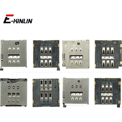 Sim Card Reader Holder Tray Slot For iPhone 5 5S SE 5C 6 6S 7 8 Plus Sim Card Slot Tray Holder Reader Connector
