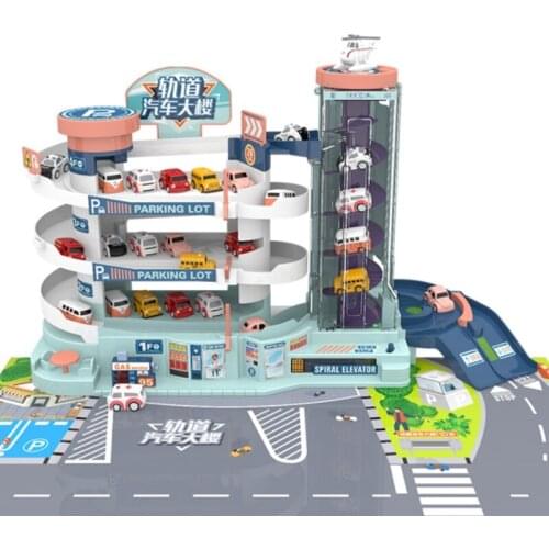 Children Track Toy Small Train Track Big Adventure Suit Car Big Adventure Children Interactive Interactive Outfit Toy