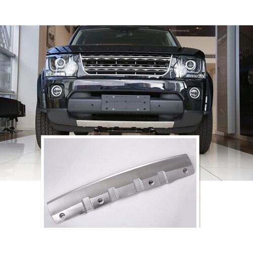 For Land Rover Discovery 4 LR4 2014-2017 Car-styling 304 Stainless Front Bumper Sill Plate Protector Cover Trim Stickers 1pcs