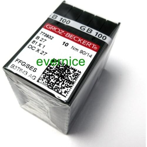 100 Pieces Groz-Beckert B-27 Dcx27 Dcx1 Overlock Serger Sewing Machine Needles
