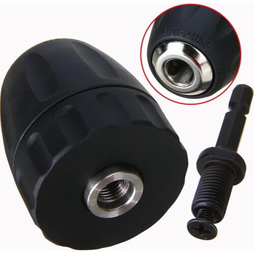 Screwdriver Bit Conversion Tool Adapter 1/4 '' Shank To 3/8'' Hex Shank Adapters Drill Bit Quick Release Impact Driver