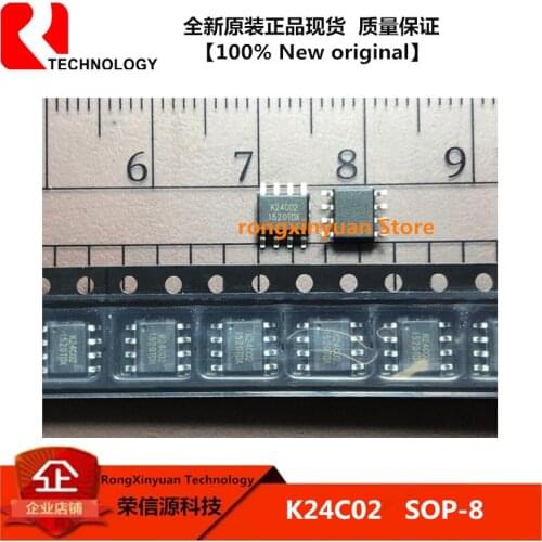 K24C02 SOP-8 24C02 SMD CMOS 2K 2-Wire Serial EEPROM 100% New original