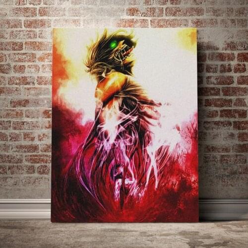 Canvas Painting Home Decor Anime Picture Modern Printed Modular Attack on Titan Poster For Living Room Wall Artwork Frame
