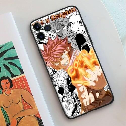 Dragneel Natsu FAIRY TAIL Glass Soft Silicone Phone Case FOR IPhone SE 6 7 8 Plus X XR XS 11 12 Mini Pro Max Sumsung Cover Shell
