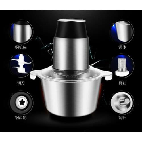 Meat Grinders grinder household electric stainless steel commercial blender pepper stuffing minced vegetables garlic agitat NEW