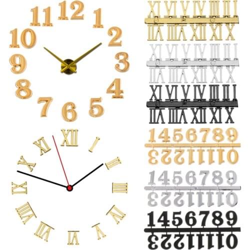 1 Set Handmade Material Restore Digital Repair Tools Roman Numerals Clock Numerals Accessories Arabic Number Quartz Clock Parts