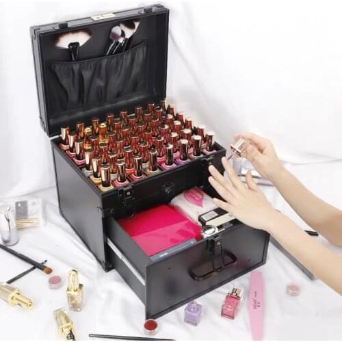 2019 New hot Women Cosmetic cases,Nails Makeup Toolbox,Men Multifunction PVC Beauty Box luggage,Girl light Carry Ons Suitcases
