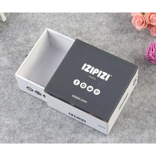 Custom Color Logo Drawer Packaging Jewelry Gift Cardboard Paper Box,luxury custom pull out draw box packaging ---PX11811