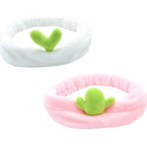 New Cactus Bean Sprouts Hairbands Washing Face Soft Hair Band Headbands Creative Women Girls Turban Hair Band Hair Accessories
