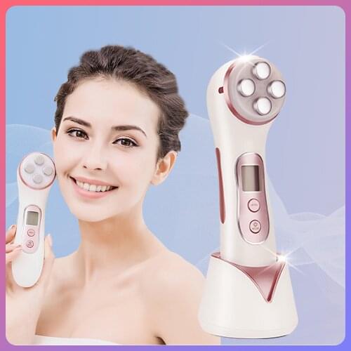 MISMON 306C Beauty Machine RF EMS Face Lift Device 5 In 1 Facial Radio Frequency Skin Care Tools Home Spa LED Photon Equipment