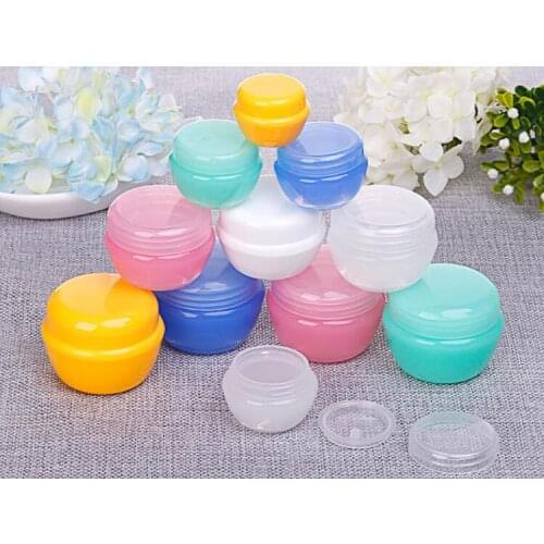 Jars Empty Cosmetic Container 5g 10g Face Cream Lotion bottles PP Pots Travel Portable Beauty Refillable Marshroom shape