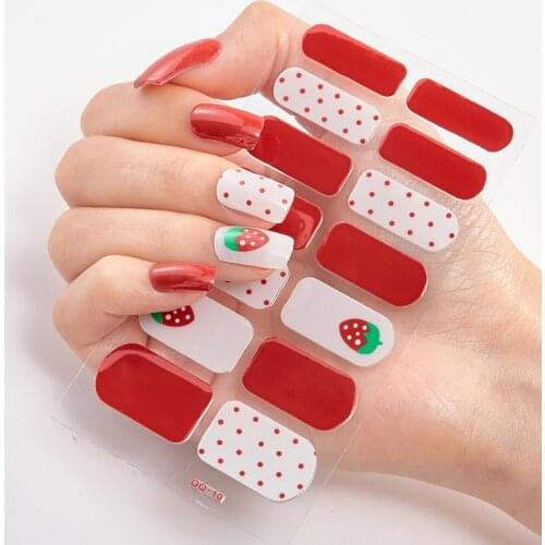 Christmas Dress Up Glitter Series Fashion Nail Polish Minimalist Design Nailart Sticker Nail Decoration Nail Strips