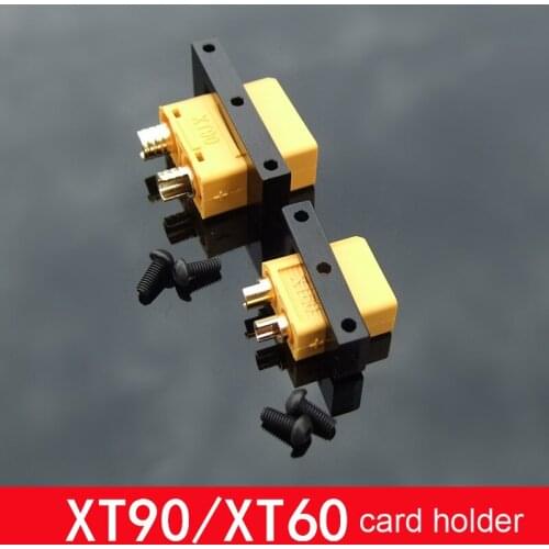 10PCS Aluminum Alloy XT60/XT90 Card Holder Plug Fixed Seat Connector Mount Metal Bracket Reduce Vibration for RC Airplane DIY