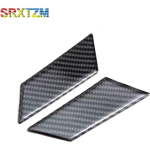 SRXTZM Navigation Border Glass Lifting Switch Box Cup Holder Border Carbon Fiber Door Panel Trim Modification For Porsche Macan