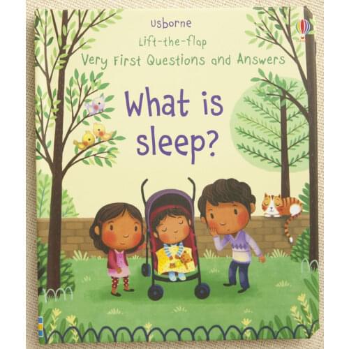 Usborne Lift the Flap What is Sleep English Educational 3D Picture Books Baby Children Reading Hardcover Board Book