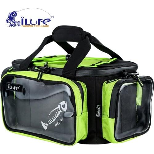ILure 20X20X40cm Waterproof Fishing Bag Multifunctional Fishing Tackle Bags Bolsa Para Pesca Capa Carretilha Backpack Lure Bag