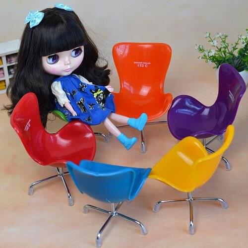 1/6 Miniature Chair for 12inch Figures for BJD Doll Furniture and Accessories –Purple