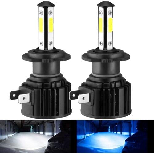 10000LM 4 Sides H7 LED Headlight H11 Turbo 9005 HB3 9006 HB4 LED H8 Bulb 6500K Lamp 360 Degree Diode Auto Fog Light Super bright