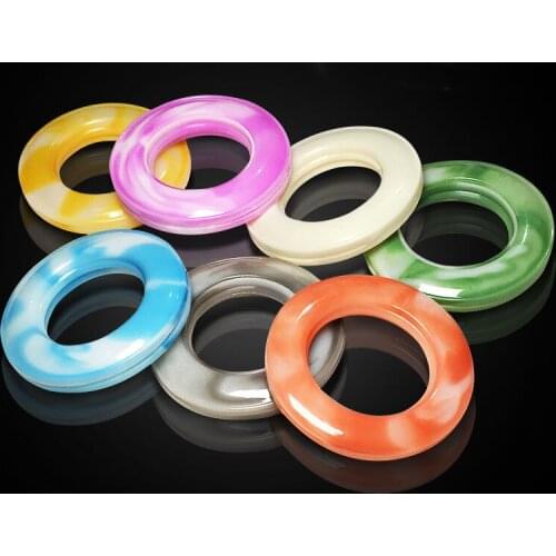 20pcs/10pcs Gold Silver Jade Agate Colour Plastic Perforated Curtains Installation Accessory Tools Ring Window-Dressing E12026