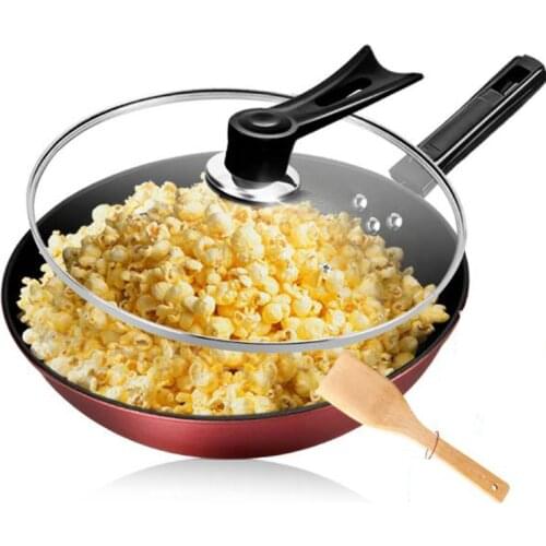 281201/fry pot/Iron pan frying pan/No coating/No oil fumes/non-stick pan/Design of lotus leaf non - stick pan/can popcorn