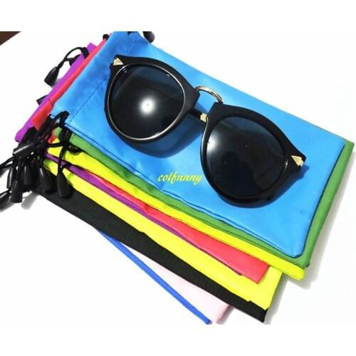 5000pcs/lot 18x9cm Drawstring gift bag Sunglasses Pouch Soft Eyeglasses Bag Glasses Case